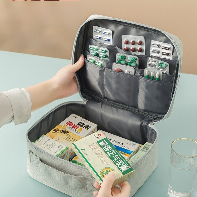 Prenosná lekárska taška prenosná taška na lieky núdzová taška vodotesná taška na úschovu liekov cestovná taška na prvú pomoc taška na prevenciu epidémií taška na lieky