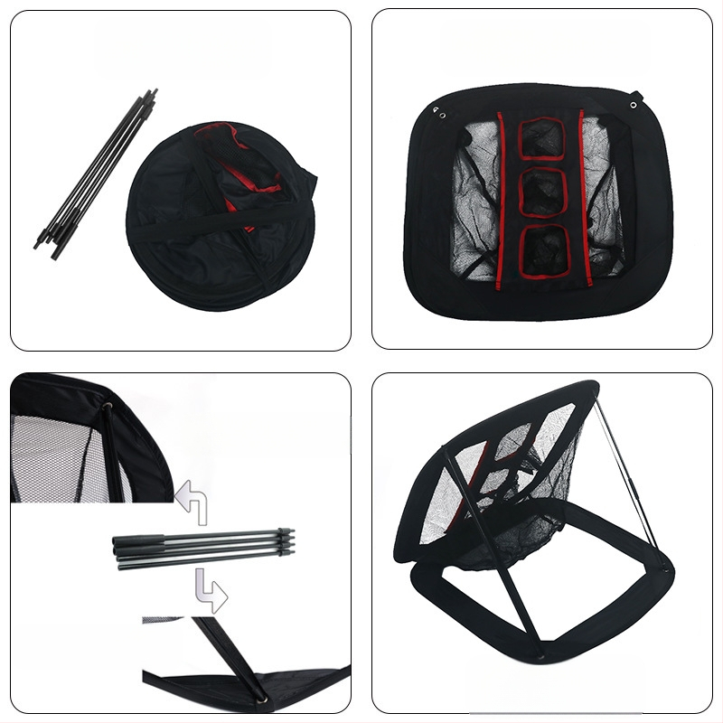 Kuumalt müüdav kokkupandav golfiharjutusvõrk sise- ja välistingimustes kasutatavate pallide kollektsioonile mõeldud võrk, mis sobib golfi lõikamiseks mõeldud varrasvõrk