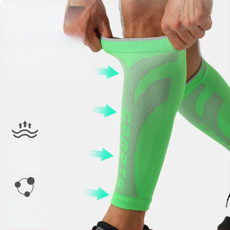 Sportinės blauzdų apsaugos gradientinės kompresinės itin elastingos, kvėpuojančios kojų movos, blauzdų apsaugos suaugusiesiems, dviračių sportui su šokdyne, sportinės blauzdų kojinės