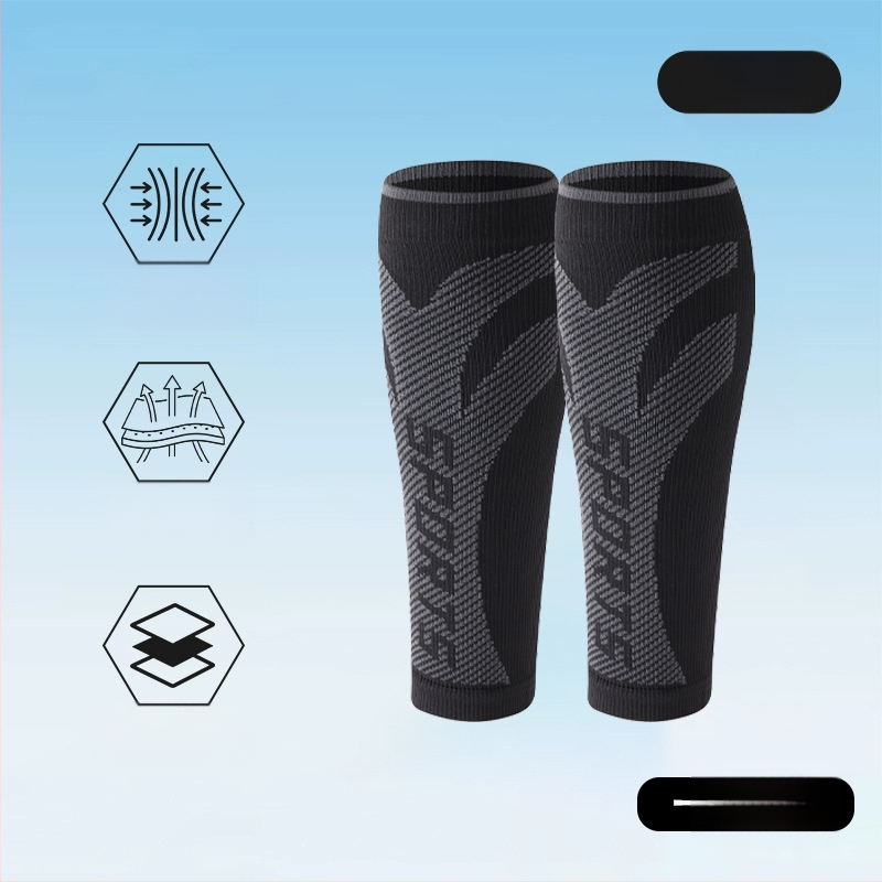 Sportinės blauzdų apsaugos gradientinės kompresinės itin elastingos, kvėpuojančios kojų movos, blauzdų apsaugos suaugusiesiems, dviračių sportui su šokdyne, sportinės blauzdų kojinės