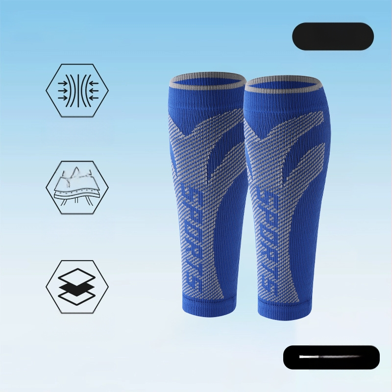 Sportinės blauzdų apsaugos gradientinės kompresinės itin elastingos, kvėpuojančios kojų movos, blauzdų apsaugos suaugusiesiems, dviračių sportui su šokdyne, sportinės blauzdų kojinės