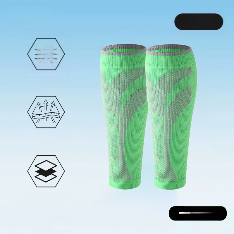 Sportinės blauzdų apsaugos gradientinės kompresinės itin elastingos, kvėpuojančios kojų movos, blauzdų apsaugos suaugusiesiems, dviračių sportui su šokdyne, sportinės blauzdų kojinės