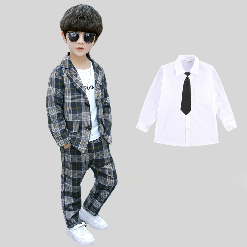 Laste ülikond lillepoisi klaveriesinemise saatejuhi kleit kena briti jakk poiste ülikond