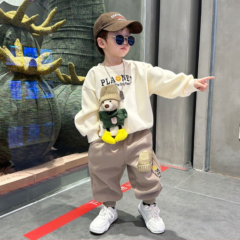 Bērnu pavasara uzvalks Vīriešu sporta apģērbs Bērnu apģērbu komplekts Tērps Zīdaiņu apģērbs Bērnu apģērbs Pavasara sprādzieni