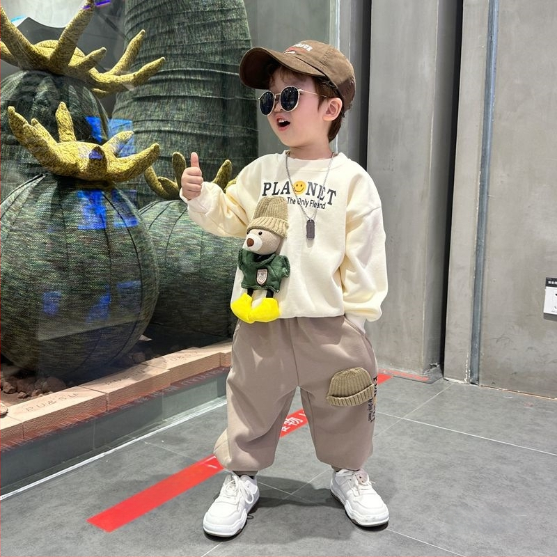 Bērnu pavasara uzvalks Vīriešu sporta apģērbs Bērnu apģērbu komplekts Tērps Zīdaiņu apģērbs Bērnu apģērbs Pavasara sprādzieni