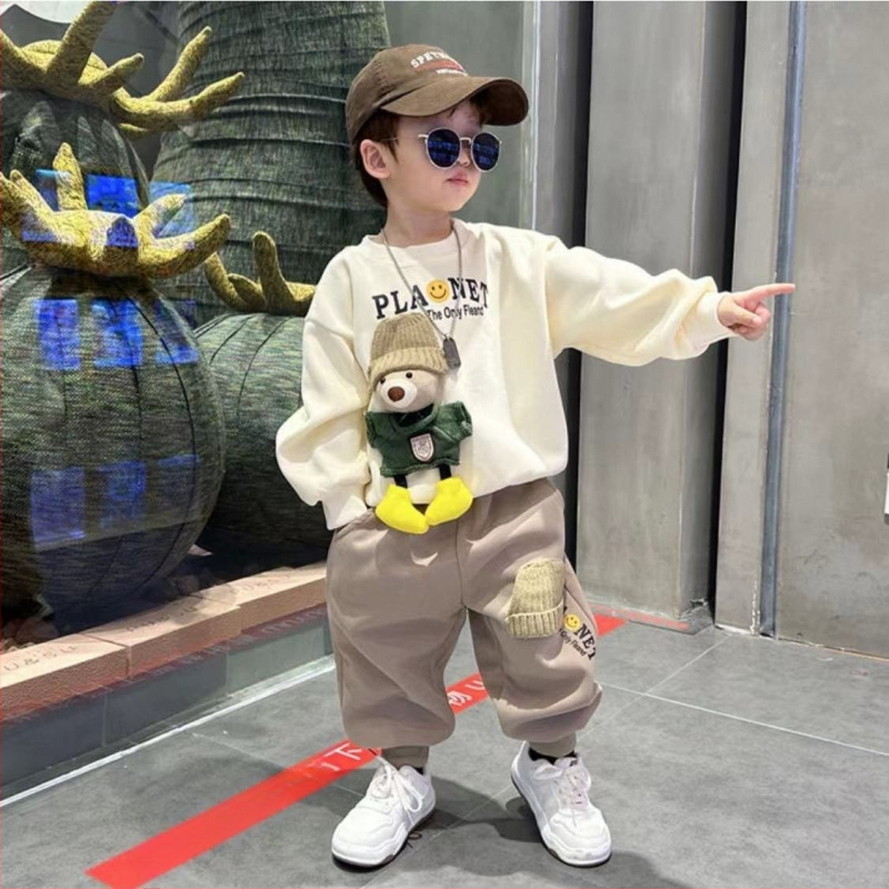 Bērnu pavasara uzvalks Vīriešu sporta apģērbs Bērnu apģērbu komplekts Tērps Zīdaiņu apģērbs Bērnu apģērbs Pavasara sprādzieni