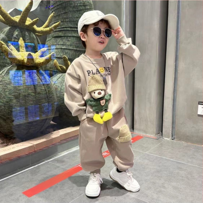 Bērnu pavasara uzvalks Vīriešu sporta apģērbs Bērnu apģērbu komplekts Tērps Zīdaiņu apģērbs Bērnu apģērbs Pavasara sprādzieni