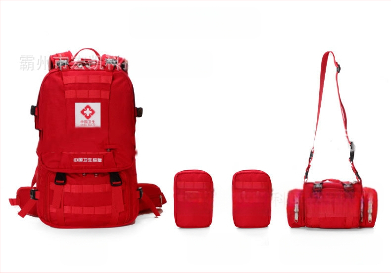 Esmaabi seljakott, löögikindel ja katastroofiabi hädaabikomplekt, meditsiinilise hügieeni päästekomplekt, seljakott, 72-tunnine hügieeniline hädaabi seljakott