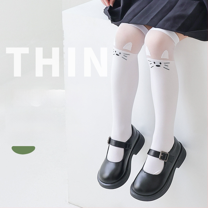 Laste sukad Suvised õhukesed tüdrukute poolpikkused sukad Tüdrukute noorsukad Sukkpüksid Üle põlve Kõrge toruga sääsevastased sokid