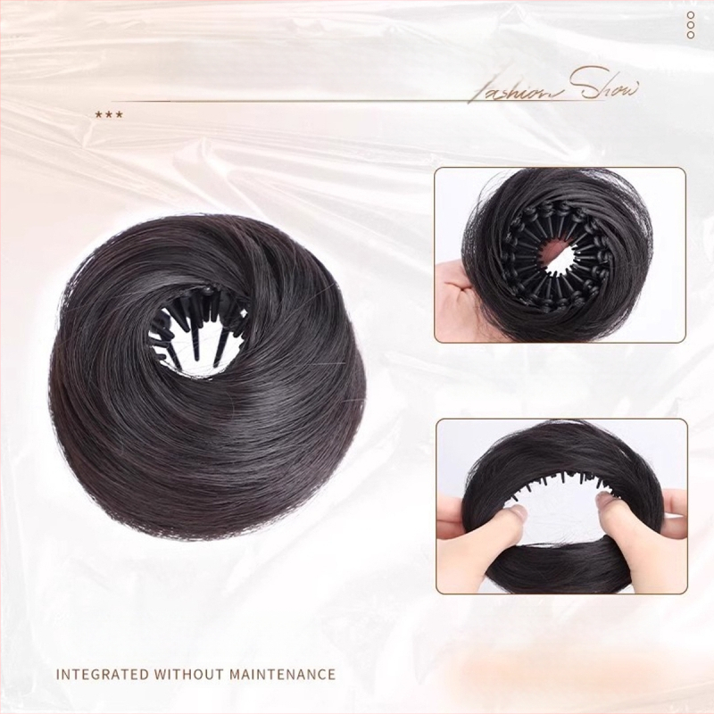 Linnupesa pallipea parukas naistele uus kõrge ja madala lipsuga juhuslik sissetõmmatav juuksepael kohev parukas juuksekott tootja hulgimüük