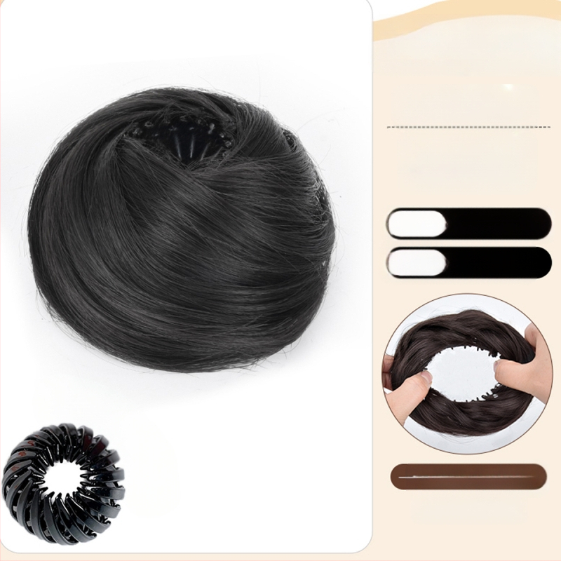 Linnupesa pallipea parukas naistele uus kõrge ja madala lipsuga juhuslik sissetõmmatav juuksepael kohev parukas juuksekott tootja hulgimüük