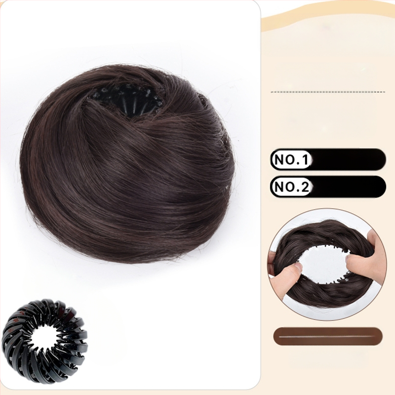 Linnupesa pallipea parukas naistele uus kõrge ja madala lipsuga juhuslik sissetõmmatav juuksepael kohev parukas juuksekott tootja hulgimüük