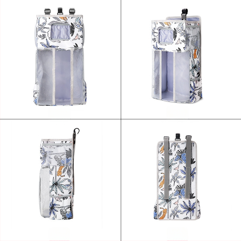 Kaasaskantav beebivoodi riputuskott, multifunktsionaalne beebivoodi hoiukott, suure mahutavusega riputuskott, voodi esiosa hoiustuskott