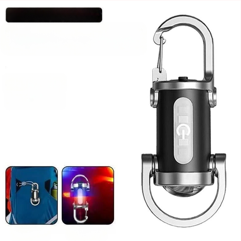 minitaskuga konksuga võtmehoidja lamp õues ere valgus polüpropüleenist LED-valgustus taskulamp