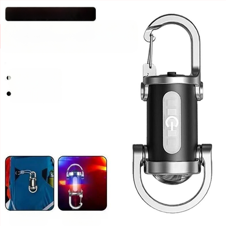 minitaskuga konksuga võtmehoidja lamp õues ere valgus polüpropüleenist LED-valgustus taskulamp