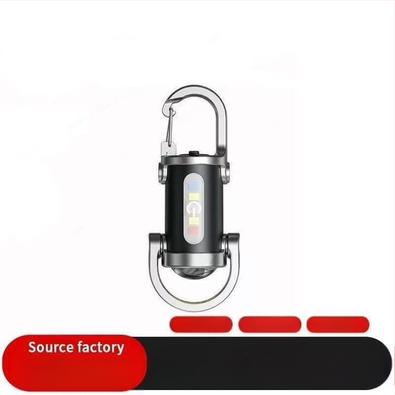 minitaskuga konksuga võtmehoidja lamp õues ere valgus polüpropüleenist LED-valgustus taskulamp