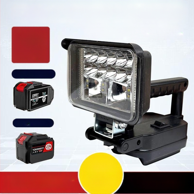 „General Art“ 48 V 88 V įrankio akumuliatoriaus įkrovimo lobių funkcija „pasidaryk pats“ lauko žvejybos LED apšvietimo darbo lempa