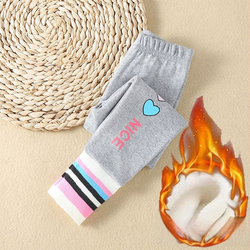 Tüdrukute sügis- ja talveretuusid, uued lääne stiilis laste ülerõivaste püksid, väikese ja keskmise suurusega laste fliisvoodriga paksendatud trendikad püksid