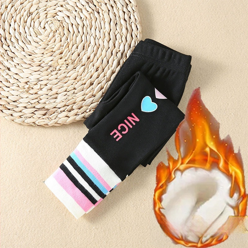 Tüdrukute sügis- ja talveretuusid, uued lääne stiilis laste ülerõivaste püksid, väikese ja keskmise suurusega laste fliisvoodriga paksendatud trendikad püksid