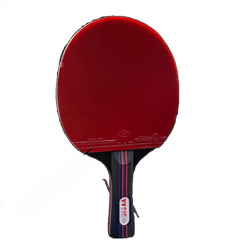 Sarkana un melna oglekļa šķiedras King smagā galda tenisa rakete sacensībām profesionāla līmeņa augsta elastīgā īsā roktura taisna rakete divpadsmit zvaigžņu galda tenisa rakete