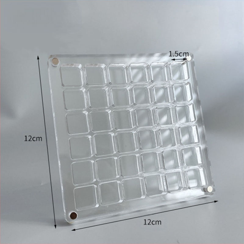 Šventinė kūrybinė akrilinė permatoma kriauklių laikymo dėžutė Pajūrio akmens maža kriauklių kolekcija magnetinė laikymo dėžutė