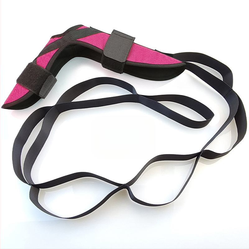 Tootja hulgimüügi venitusvöö segmenteeritud reguleeritav jooga abipingutusvöö pahkluu ja jala venitusrehabilitatsiooni venitusvöö