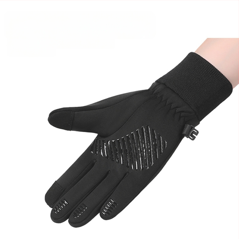 Ζεστά γάντια για αγόρια και κορίτσια για αγόρια και κορίτσια, χειμερινά, με επένδυση από φλις, με οθόνη αφής, ποδηλασία, αντιολισθητικά, ανθεκτικά στο κρύο, πέντε δάχτυλα για μεσαία και μεγάλα παιδιά