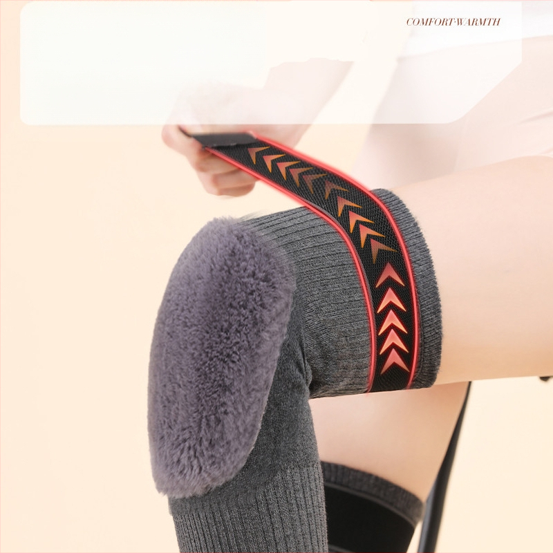 Täidetud põlvekaitsmed meestele ja naistele vanade külmade jalgade soojas hoidmiseks, eakate liigesed, jalapadjad külmarattasõidu vältimiseks, pikendatud ja paksendatud sügisel ja talvel