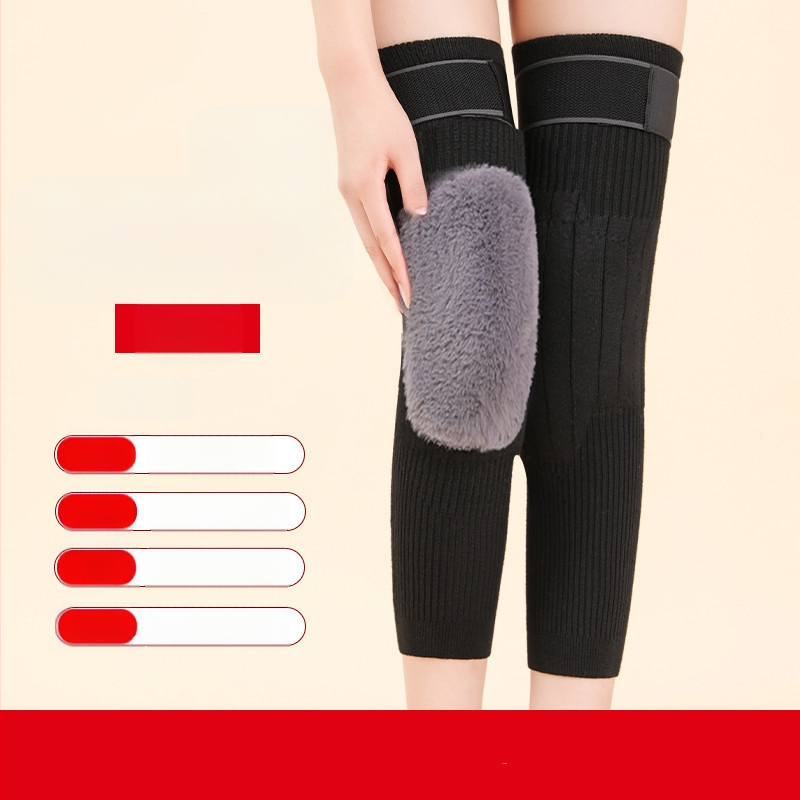 Täidetud põlvekaitsmed meestele ja naistele vanade külmade jalgade soojas hoidmiseks, eakate liigesed, jalapadjad külmarattasõidu vältimiseks, pikendatud ja paksendatud sügisel ja talvel