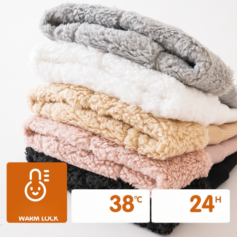 Beebiretuusid Talvised paksendatud fliisvoodriga pilvekašmiirist beebisukkpüksid vertikaalsete ribadega lasteretuusid Soojad ühevärvilised