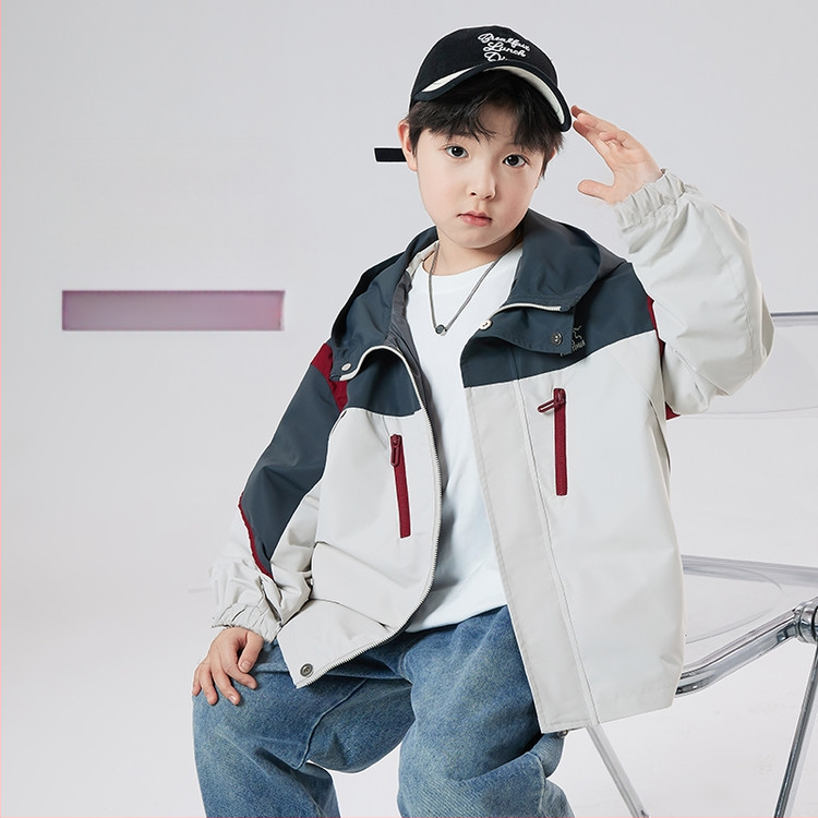 Bērnu krekla apkakle 2025. gada pavasarī Jauns zēnu krekls ar kardiganu, pārrobežu, liels bērnu mētelis ar atloku