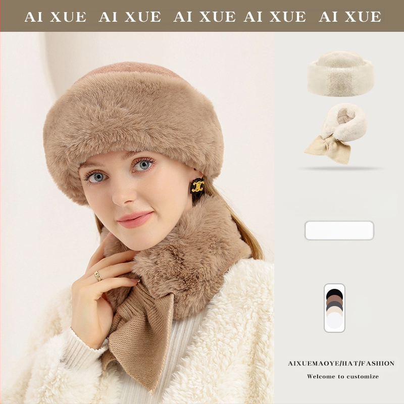 Väliskaubanduse soe müts sügiseks ja talveks, naiste villast kootud müts, sall, kõik-ühes, mitmekülgne uus talveülikonna müts