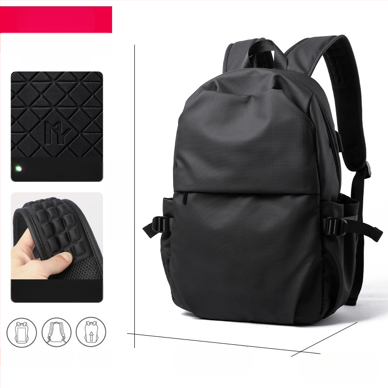 Επεξεργασία μόδας απλό σακίδιο πλάτης ανδρών μοντέρνο γυμνάσιο μαθητή σχολική τσάντα ταξιδιού σακίδιο πλάτης 16 ιντσών τσάντα υπολογιστή ανδρών τσάντα