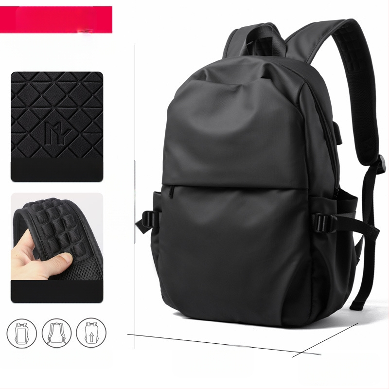 Επεξεργασία μόδας απλό σακίδιο πλάτης ανδρών μοντέρνο γυμνάσιο μαθητή σχολική τσάντα ταξιδιού σακίδιο πλάτης 16 ιντσών τσάντα υπολογιστή ανδρών τσάντα