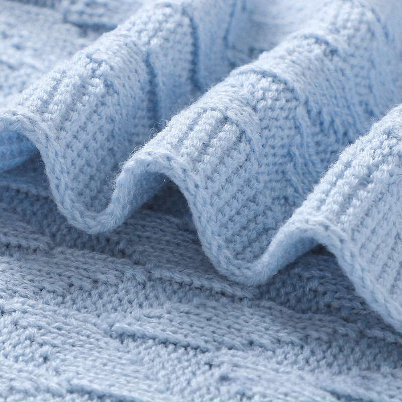 Kuum müük beebile sügise alguses uue beebi kootud ühevärviline tekk laste lihtne tekk konditsioneeriga tekk beebile