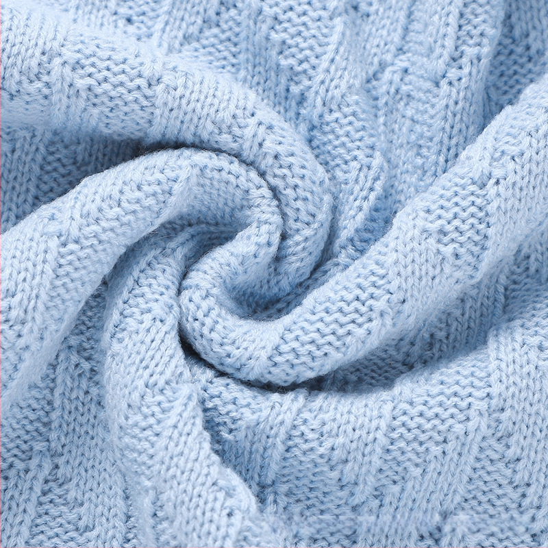 Kuum müük beebile sügise alguses uue beebi kootud ühevärviline tekk laste lihtne tekk konditsioneeriga tekk beebile