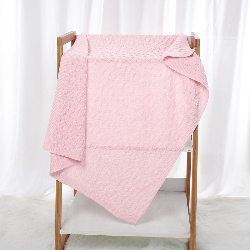 Kuum müük beebile sügise alguses uue beebi kootud ühevärviline tekk laste lihtne tekk konditsioneeriga tekk beebile