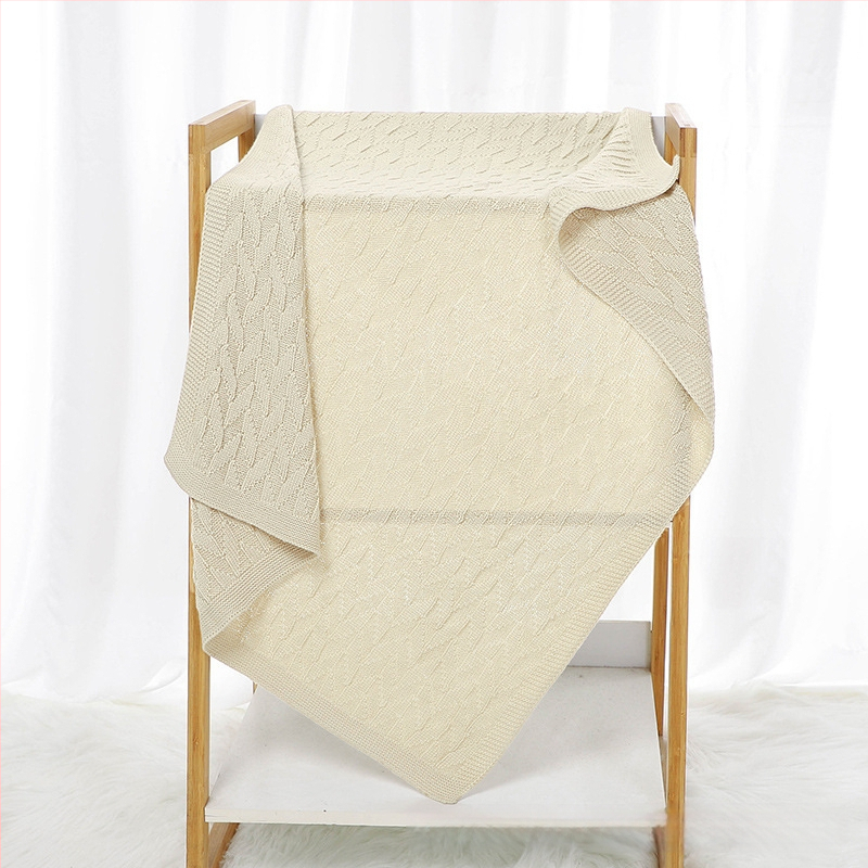 Kuum müük beebile sügise alguses uue beebi kootud ühevärviline tekk laste lihtne tekk konditsioneeriga tekk beebile