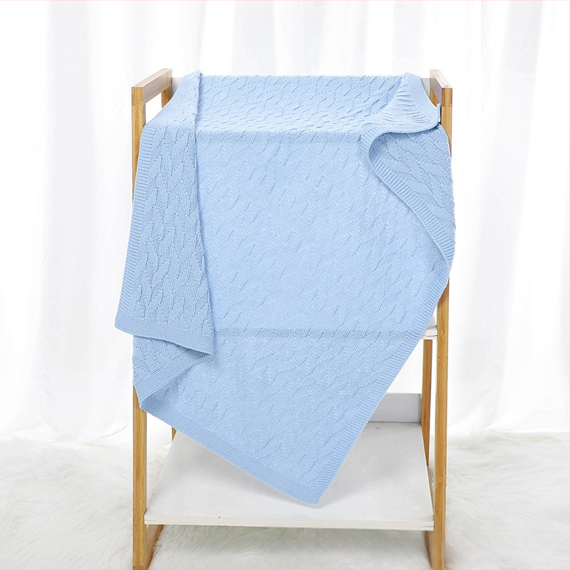 Kuum müük beebile sügise alguses uue beebi kootud ühevärviline tekk laste lihtne tekk konditsioneeriga tekk beebile