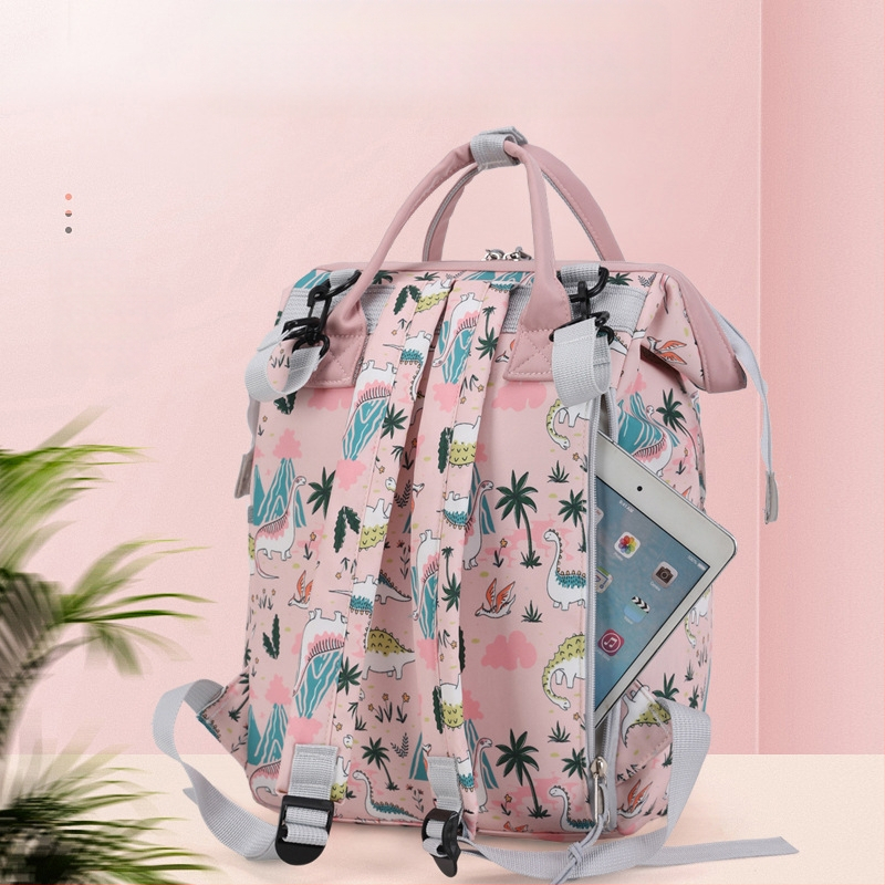 Piiriülene hulgimüügi trükitud seljakott emmekott suure mahutavusega uus naiste seljakott piimaga emmekott emale ja beebile