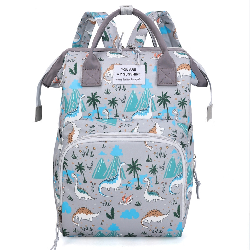 Piiriülene hulgimüügi trükitud seljakott emmekott suure mahutavusega uus naiste seljakott piimaga emmekott emale ja beebile