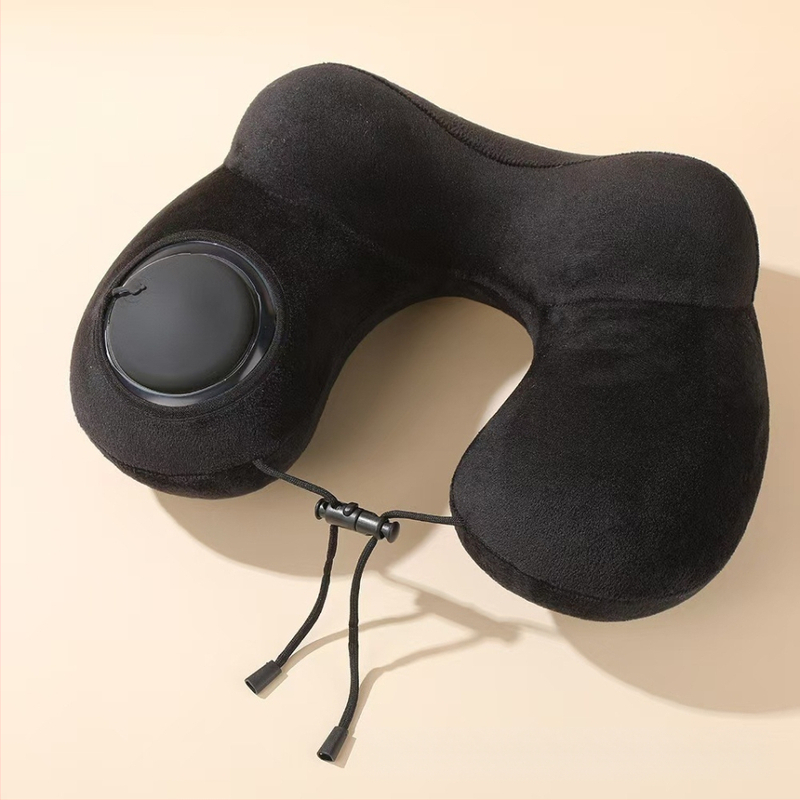 Pripučiama pagalvė „Press Hump“, biuro namams, kaklo pagalvė, sulankstoma, nešiojama, kelioninė, lėktuvo, automobilio pagalvė