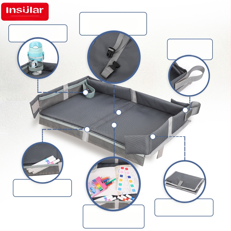 Πτυσσόμενο Παιδικό Αεροπλάνο Ταξιδιωτικό Τραπέζι Σετ Παιχνιδιών Τσάντα Αποθήκευσης Παιχνιδιών Τρένο Τραπεζαρία Δίσκος Τσάντα Αποθήκευσης Παιχνιδιών