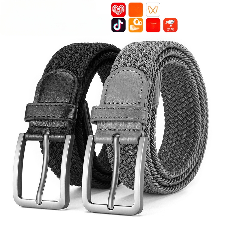 2025. aasta meeste noorte kootud lõuendivöö, elastne vöö, kootud vöö, moodne meeste kootud pükstevöö