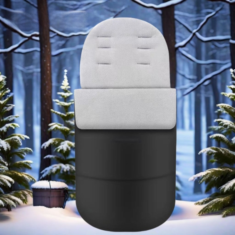 Jalutuskäru jalakate, jalutuskäru magamiskott, jalutuskäru vatipadi, lapsevankri tuulekindel kate, talvine paksendatud soe istmepadi