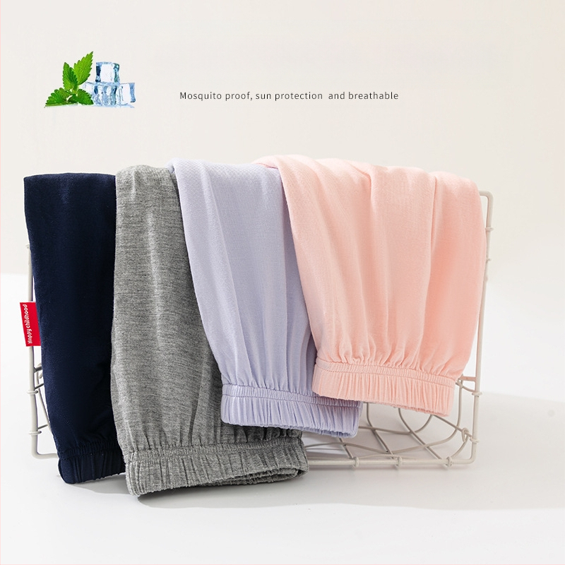 Suvised laste sääsevastased püksid Kerged tüdrukute püksid Kevad- ja suvepüksid Poiste beebidele Suvised ühevärvilised modaalriidest pidžaamapüksid