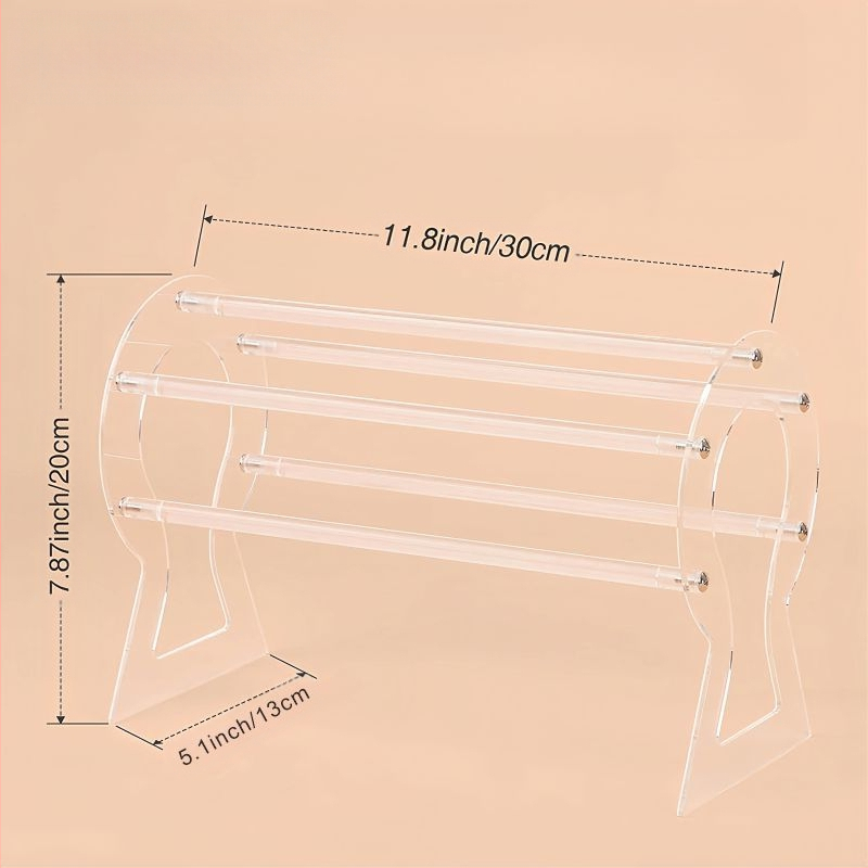 Piiriülene peapaelte vitriin Läbipaistev peakate Juuksenõeltega pearätt Juuksepaelte hoiustusriiul Akrüülpulgast juuksepaelte riiul