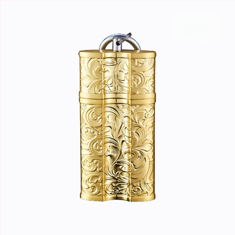 Pārrobežu radoša pārnēsājama pelnutrauka ar metāla sprādzi, pārnēsājama automašīnas āra pelnutrauka glabāšanai āra cigāru pelnutrauks