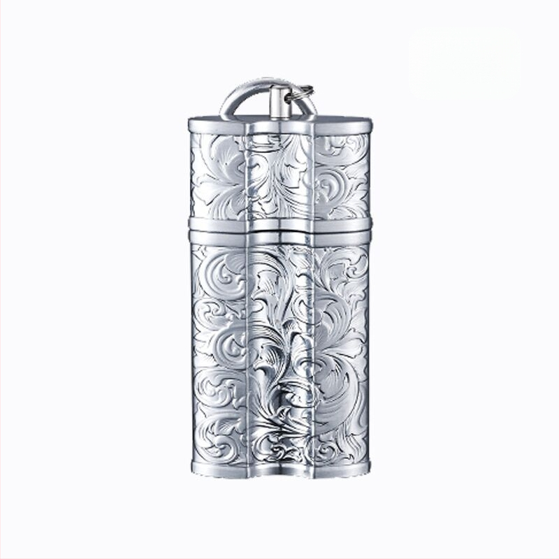 Pārrobežu radoša pārnēsājama pelnutrauka ar metāla sprādzi, pārnēsājama automašīnas āra pelnutrauka glabāšanai āra cigāru pelnutrauks