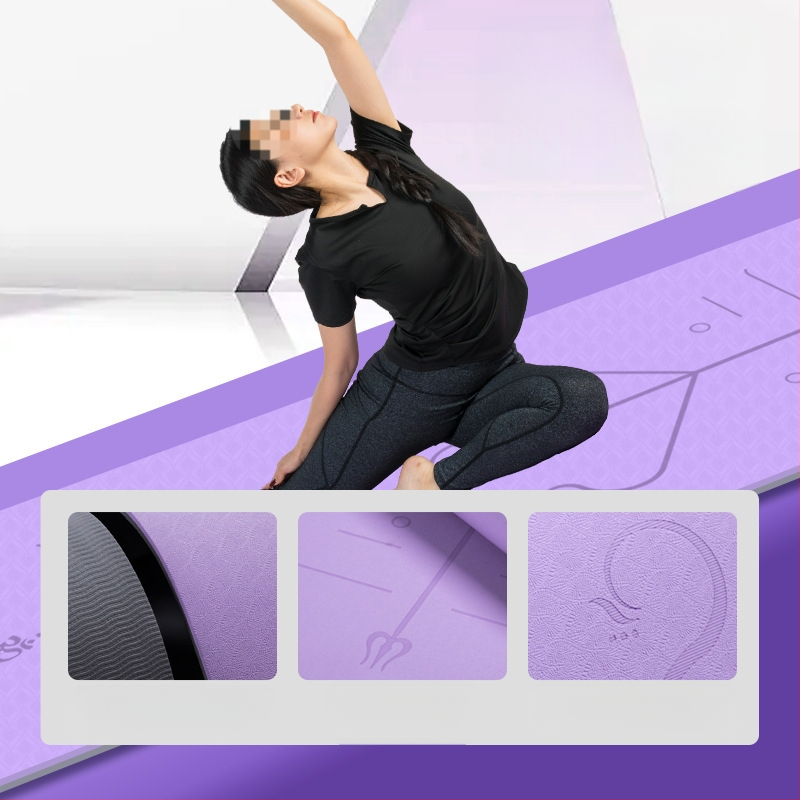 Joogamatt naistele, lööke neelav, helikindel, vaikne, libisemiskindel põrandamatt, kodune paksenemine, professionaalne spordijooga fitness